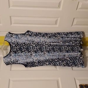 Nice, 22W, blue dress